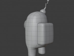 among us antenna character 3Dモデル