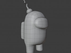 among us antenna character 3Dモデル