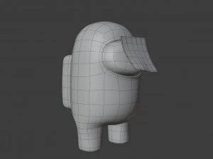 among us dum sticky note character 3D Model
