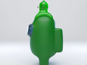 among us brain slug character 3D Model