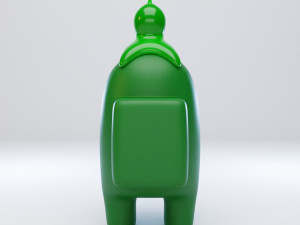 among us brain slug character 3D मॉडल