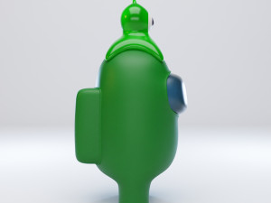 among us brain slug character 3D मॉडल