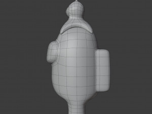 among us brain slug character 3D मॉडल