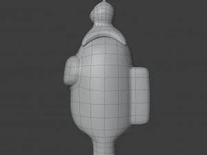 among us brain slug character 3D Model