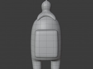 among us brain slug character 3D मॉडल