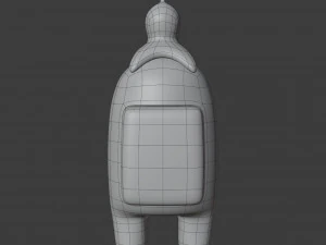 among us brain slug character 3D Model