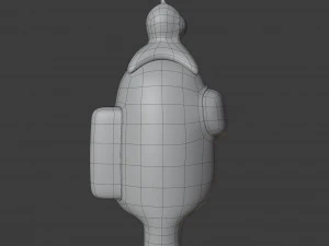 among us brain slug character 3D Model