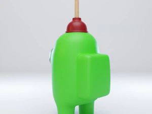 among us plunger character 3D Model