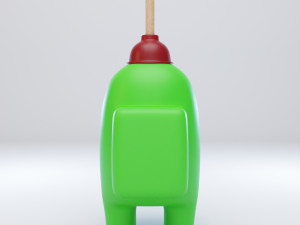among us plunger character 3D Модель