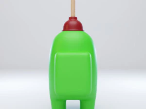 among us plunger character 3D Model