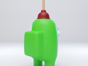 among us plunger character 3D Модель