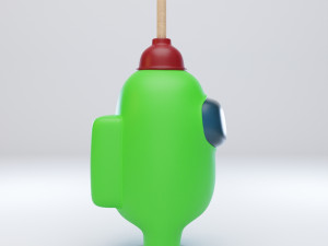 among us plunger character 3D Модель