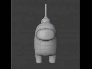 among us plunger character 3D Модель