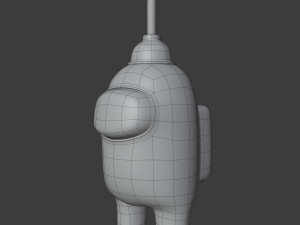 among us plunger character 3D Модель