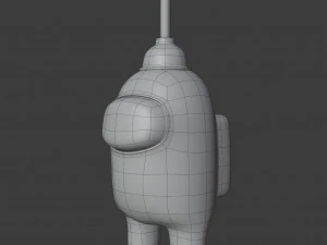 among us plunger character 3D Model