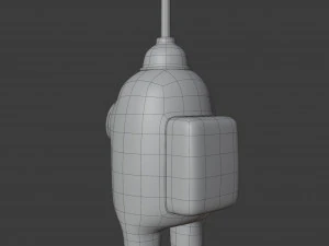 among us plunger character 3D Model