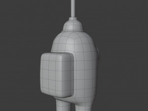 among us plunger character 3D Модель