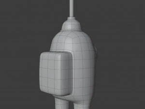 among us plunger character 3D Model