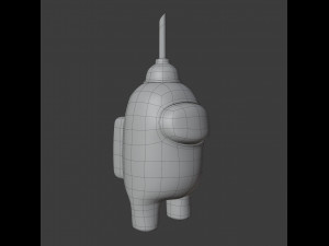 among us plunger character 3D Модель