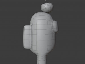 among us cherry hat character 3D 모델