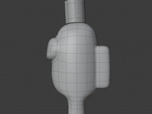 among us toilet paper hat character 3D-Modell