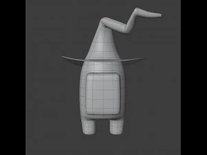 among us witch hat character 3D Model