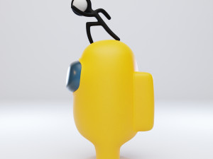 among us stickmin figure character 3D 模型
