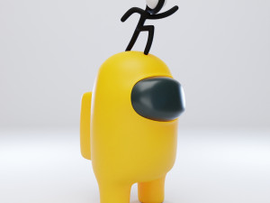 among us stickmin figure character 3D 模型