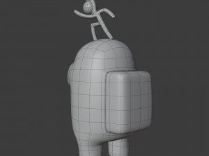 among us stickmin figure character 3D 模型