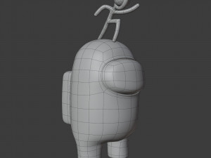 among us stickmin figure character 3D 模型