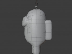 among us plant hat character Modelo 3D