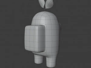 among us plant hat character 3D Model