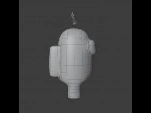 among us plant hat character 3D Model