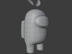 among us plant hat character Modelo 3D