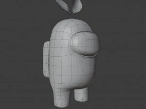 among us plant hat character 3D Model