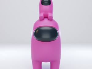 among us mini crewmate character 3D 모델