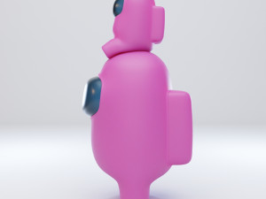 among us mini crewmate character 3D 모델