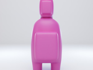 among us mini crewmate character 3D 모델