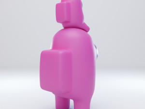 among us mini crewmate character 3D 모델