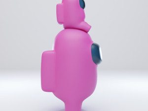 among us mini crewmate character 3D 모델