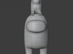 among us mini crewmate character 3D 모델