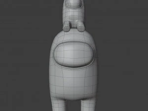 among us mini crewmate character 3D Model