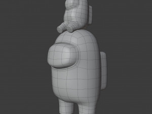 among us mini crewmate character 3D 모델
