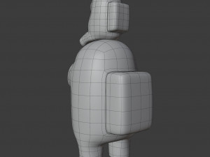 among us mini crewmate character 3D 모델