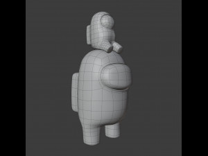 among us mini crewmate character 3D 모델