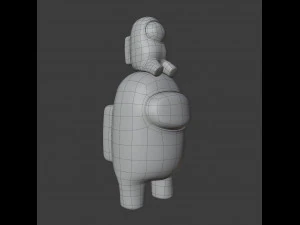 among us mini crewmate character 3D Model