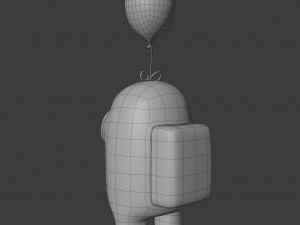 among us mini balloon character 3D मॉडल