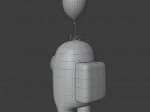 among us mini balloon character 3D Model