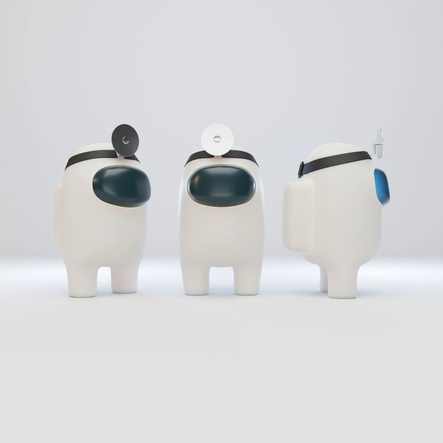 among us head reflector character 3D Model .c4d .max .obj .3ds .fbx .stl .blend 