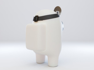 among us head reflector character Modelo 3D
